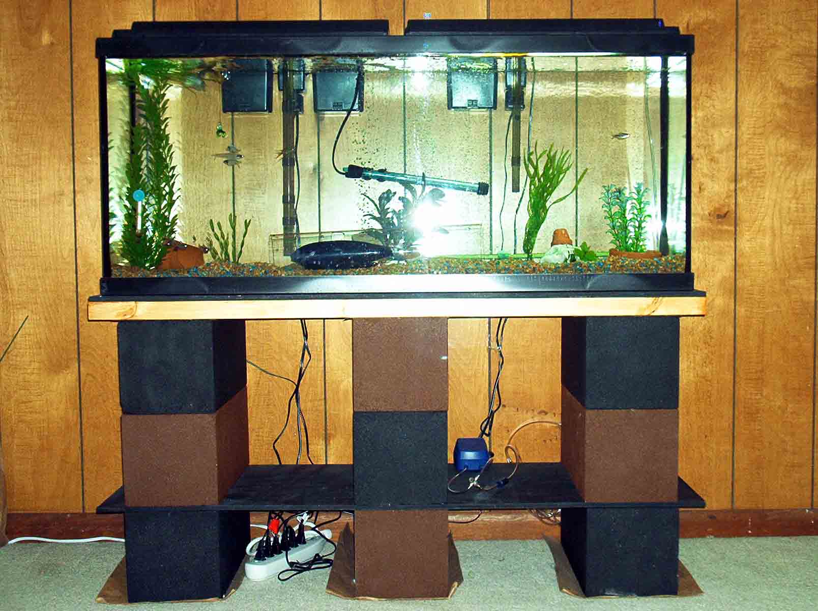 Shelf Diy Ideas Wood Fish Tank Stand Plans